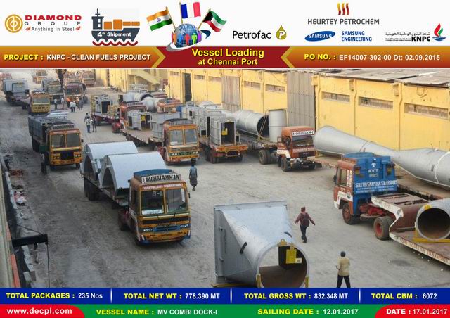 Heurtey Petrochem KNPC 4th Shipment HLT 12 Jan 2017 01