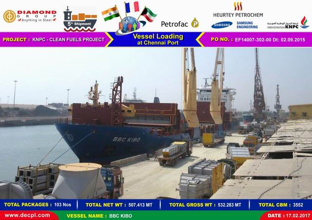 Heurtey Petrochem KNPC 5th Shipment HLT 17 Feb 2017 01