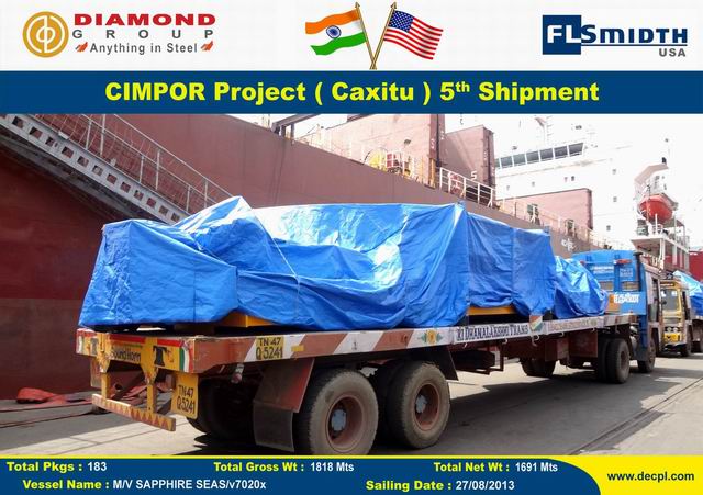 FLSmidth USA Cimpor Caxitu 5th Shipment 001