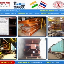 Hamon-Bangkok-1st Shipment_Despatch Template_Container No_ DFSU 626676-9